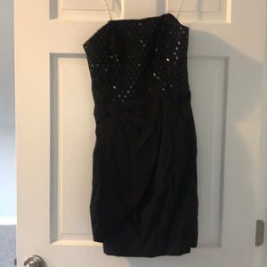 NWT Lilly Strapless fancy black dress!